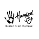 Handed by  beige zand